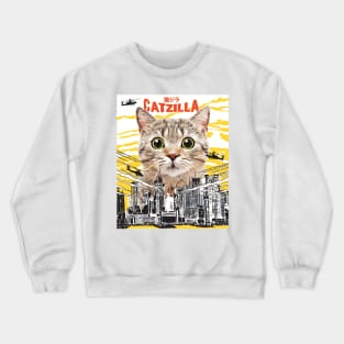 Catzilla Funny Cat T-Shirt - Gift for Cats Lovers Crewneck Sweatshirt